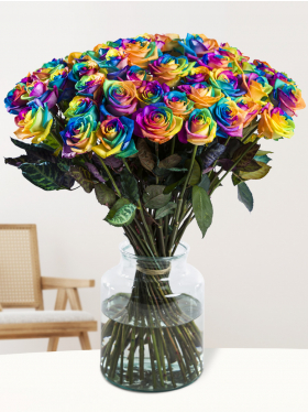 Regenbogen Rosen Regenbogen