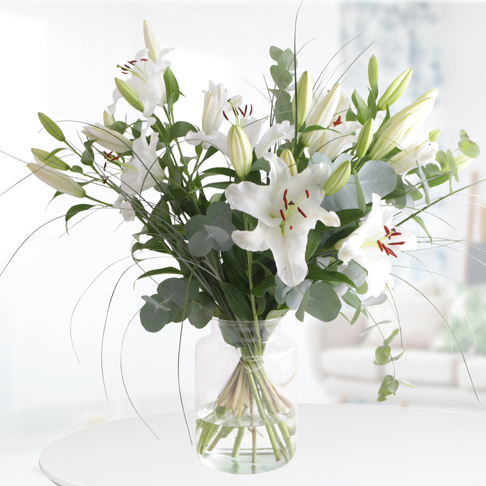 Blumenstrauß Weiße Lilien Blumenstrauß